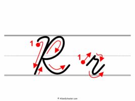 How To Write Cursive R (With Arrows)