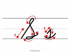 How To Write Cursive S (With Arrows)