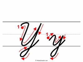 Cursive Y. Cursive Writing Step By Step