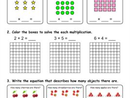 Multiply with arrays worksheet #2