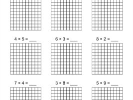 Multiply with arrays worksheet #4