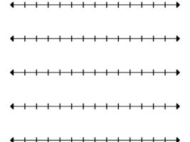 Blank Number Line 0 to 12