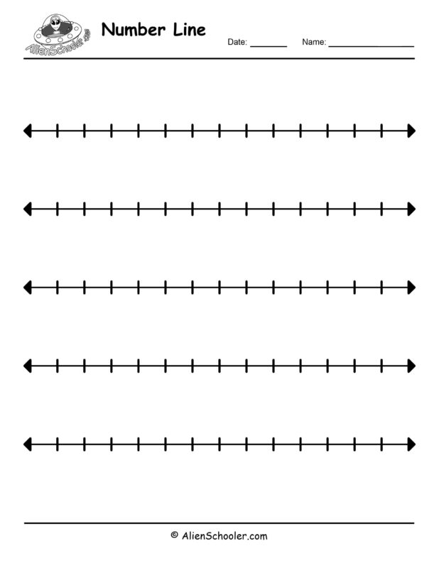 Blank number line to 12