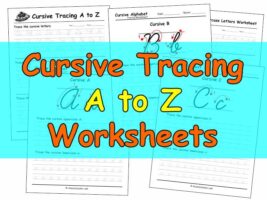 Cursive Tracing Sheets