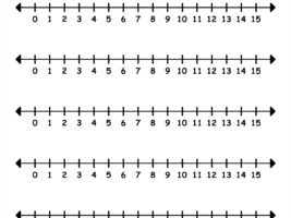 Number Line To 15