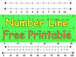 Number Line Free Printable