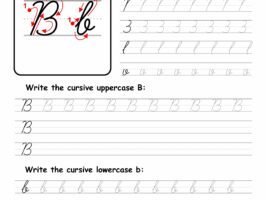 Cursive Writing: Letter B