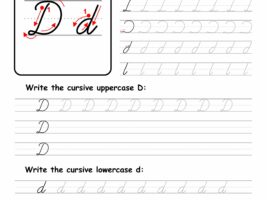 Cursive Writing: Letter D