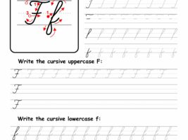 Cursive Writing: Letter F