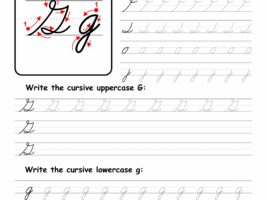 Cursive Writing: Letter G