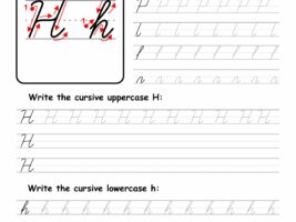 Cursive Writing: Letter H