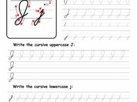 Cursive Writing: Letter J