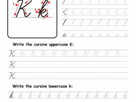 Cursive Writing: Letter K