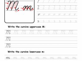 Cursive Writing: Letter M