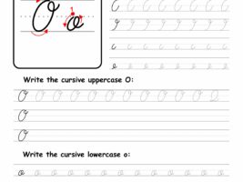 Cursive Writing: Letter O