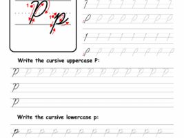 Cursive Writing: Letter P