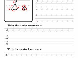 Cursive Writing: Letter S