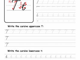 Cursive Writing: Letter T