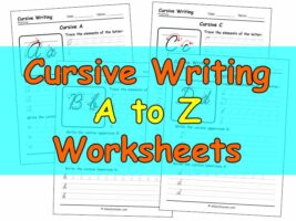 Cursive Writing Worksheets