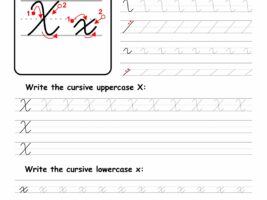 Cursive Writing: Letter X