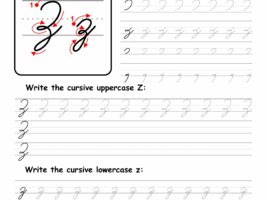 Cursive Writing: Letter Z