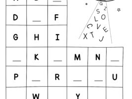 Fill in the Missing Alphabet Worksheet