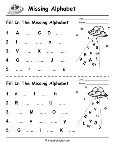 Missing Alphabet Letters