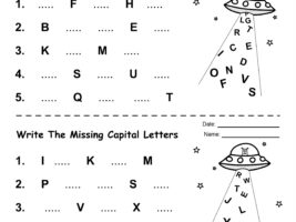 Missing Capital Letters Alphabet Worksheet