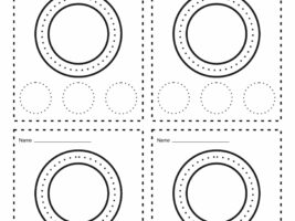 Circle Tracing Cards For Preschool and Kindergarten