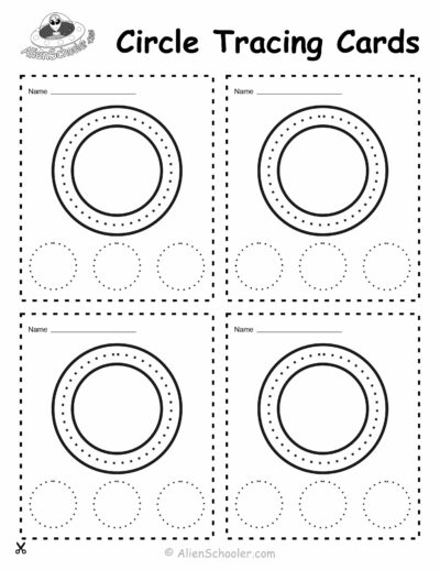 Free Printable Circle Tracing Cards