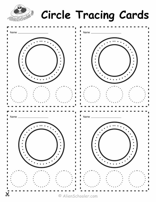 Free Printable Circle Tracing Cards