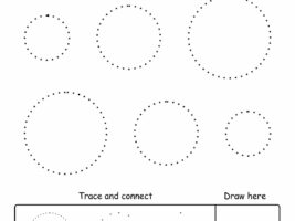 Circle Tracing Shape Worksheet #7