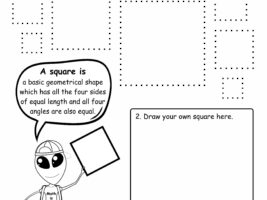 Square Shape Tracing Worksheet