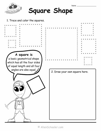 Square Shape Worksheet