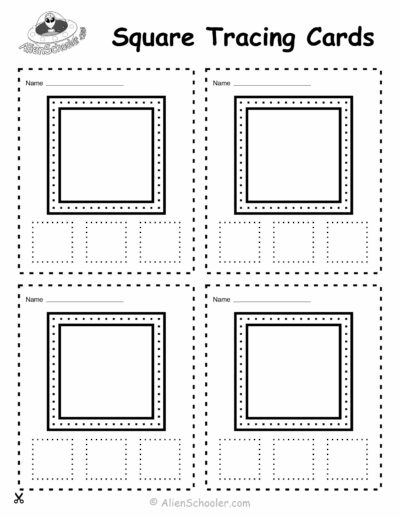 Square Tracing Cards