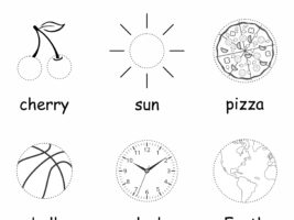 Circle Worksheet: Trace and Color