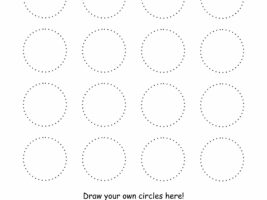 Tracing Shape Worksheet: Trace and Draw Circles