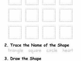 Trace and Draw Square Shape Worksheet