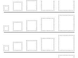 Trace Square Shape Worksheet