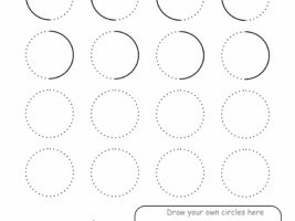 Free Printable Circle Tracing Worksheet #6