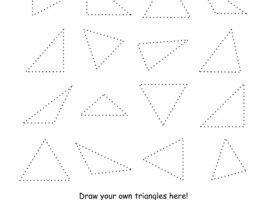 Trace Triangle Shapes Worksheet