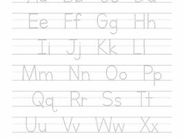 Traceable Alphabet Worksheet PDF