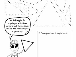 Triangle Shape: Trace and Draw