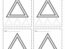 Triangle Tracing Cards