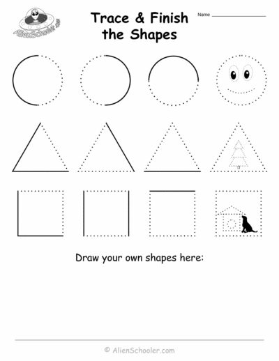 Preschool Shape Tracing