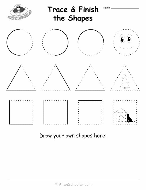 Preschool Shape Tracing