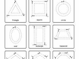 Basic Shapes Tracing Worksheet