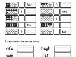 Fill in Blanks and Unscramble Number Words