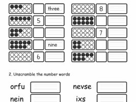 Fill in the Blank and Unscramble Number Words