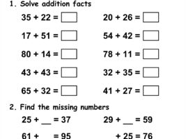 Addition Within 100 - Worksheet #11